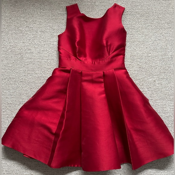 Kate Spade Backless Bow Mini Dress in Dynasty Red - Picture 2 of 3